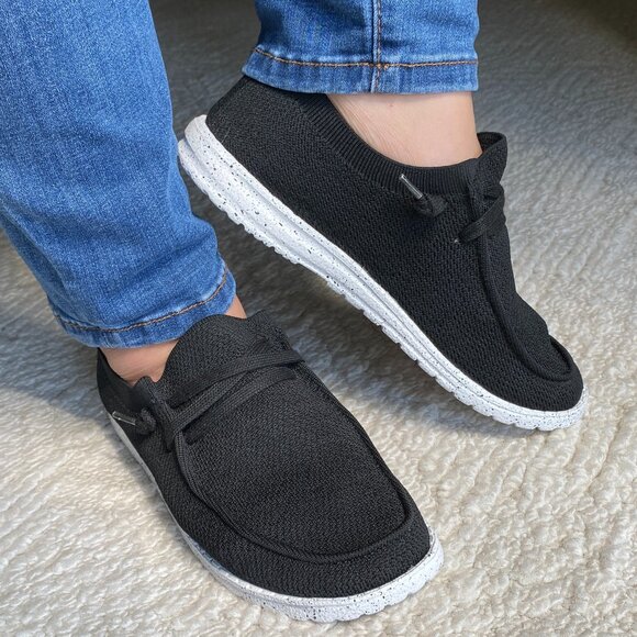 Gypsy Jazz PEP 2 Black Slip On Sneaker Boat Shoe - Picture 5 of 12